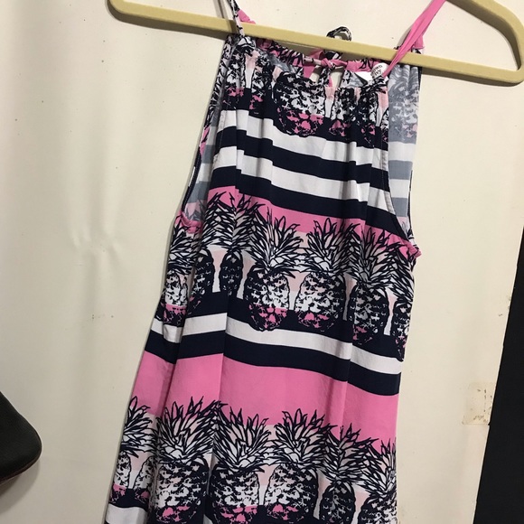 Cute pink and blue pineapple halter top - Picture 4 of 8